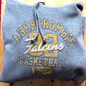Abercrombie & Fitch Vintage Grey Hoodie sweatshirt